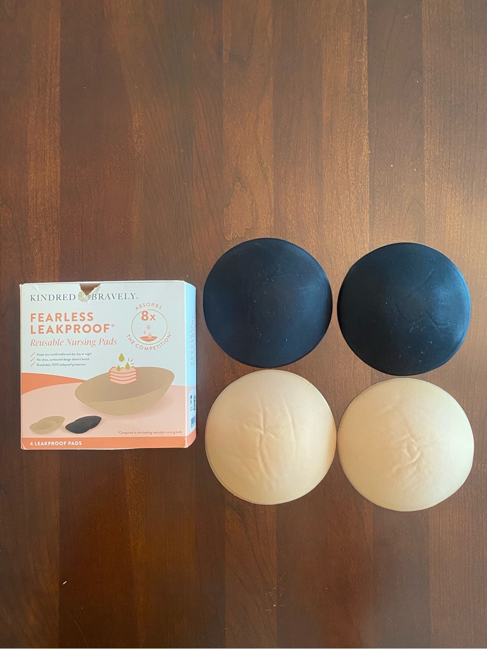 Kindred Braverly fearless, leak proof reusable nursing pads